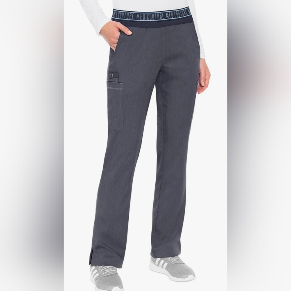 Med Couture scrub pants, Indigo Heather Touch style 7739  in XS, S,M, L, XL, 3XL